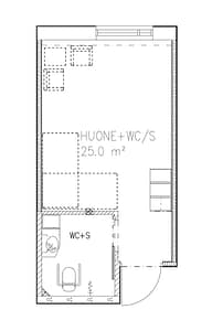 Pohjapiirros hoivakodista.