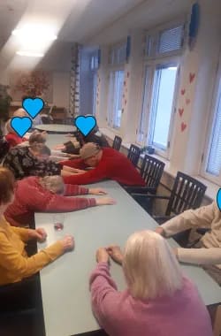 Selän venyttely.