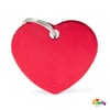 Koiran Nimilaatta - EXTRA vahva Alumiini ISO sydän, punainen