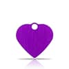 Nimilaatta - Hi-Line Alumiini pieni sydän, violetti