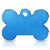Koiran nimilaatta - Hi-Line Alumiini ISO luu, sininen