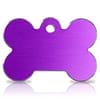 Koiran nimilaatta - Hi-Line Alumiini ISO luu, violetti