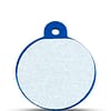 Koiran nimilaatta - Heijastava Hi-line Alumiini ISO ympyrä, sininen