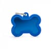 Koiran Nimilaatta - Hiljainen HUSHTAG Alumiini ISO luu, sininen
