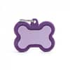 Koiran Nimilaatta - Hiljainen HUSHTAG Alumiini ISO luu, violetti