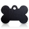 Koiran nimilaatta - Hi-Line Alumiini ISO luu, musta