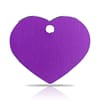 Koiran nimilaatta - Hi-Line Alumiini ISO sydän, violetti