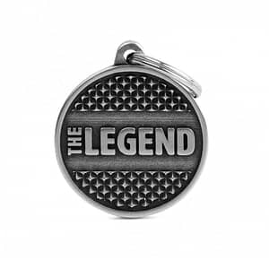 Kaiverrettu nimilaatta tai avaimenperä - BRONX ISO ympyrä "The Legend"