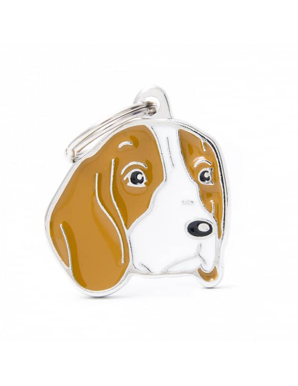 Nimilaatta kaiverruksella - koirarotu-nimilaatta beagle