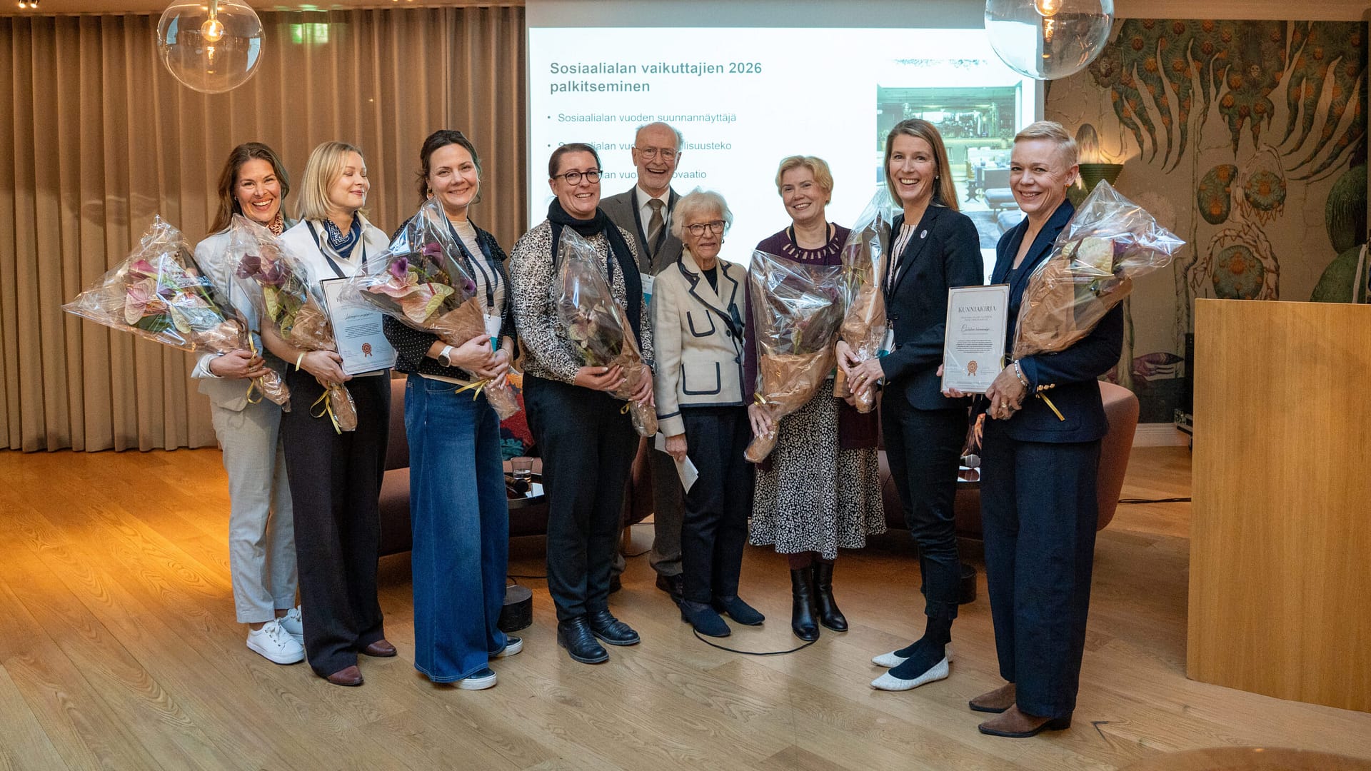 Vuoden 2026 Sosiaalialan suunnanäyttäjä -tunnustukset on jaettu