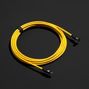 COBRAUNION USB-C kuvauskaapeli - 5m - 20gbit/s - keltainen