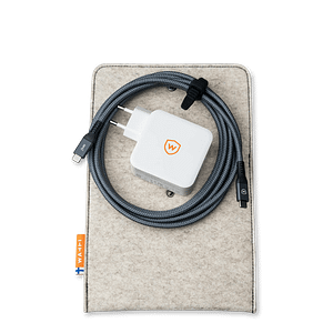 Watti bundle / Voima Dual laturi + Voltti 2m kaapeli (valkoinen)