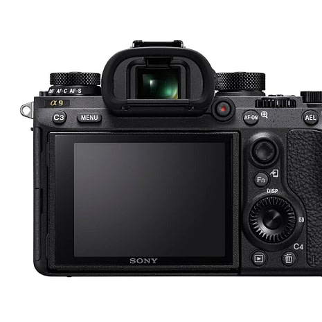 Sony A9 kääntyvällä näytöllä Sony A9 kääntyvällä näytöllä