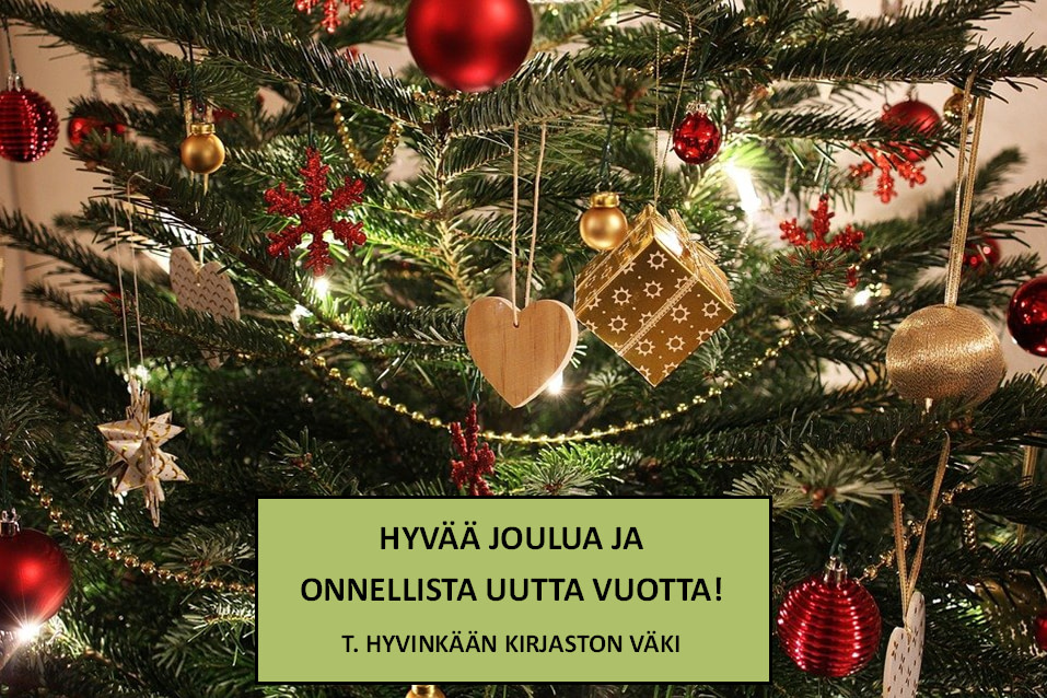 Kirjaston väki muisti Joulukortilla Villa Fredrikan asukkaita.