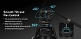 SMALLRIG 3989 HEAVY DUTY CARBON FIBER VIDEO TRIPOD KIT FREEBLAZER