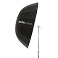 Godox 130cm parabolinen sateenvarjo, musta/hopea