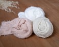 Ivory Mohair - Like Stretch Knit Wrap - 90cm