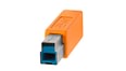 CUC3415-ORG_TetherPro_USB-C_to_3.0_Male_B_15_ORG_usb_b_tip_angle