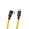 A1000447 Cobra Tether USB C Cable 10G 10m CtoC Angled Yellow Hero PNG