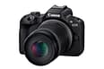 Canon EOS R50 Black FrontSlantLeft RF S 55mm