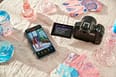 EOSR50 Ambient High Angle Black Camera Marbling Setup Wireless Smartphone Connect