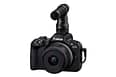 Canon EOS R50 Black FrontSlantLeft RF S18 45mm(BK) DM E100