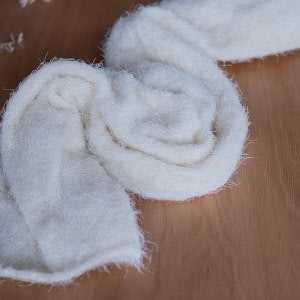 Newborn Photography – Ivory Mohair - Like Stretch Knit Wrap - 90cm