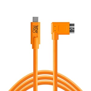 Tether Tools USB-C - Micro-B 90º kulmalla, 4,6m