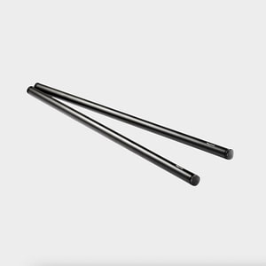2pcs 15mm Black Aluminum Alloy Rod(M12-40cm) 16inch 1054