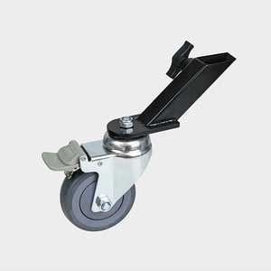 KUPO KC-100M 100MM CASTER WITH BRAKE 25MM SQUARE ADAPTER SET OF THREE