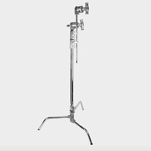 KUPO CT-20MK 20" MASTER C-STAND WITH TURTLE BASE KIT -SILVER