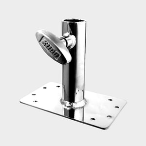 KUPO KS-048 JUNIOR WALL PLATE WITH JUNIOR 1-1/8IN (28MM) RECEIVER