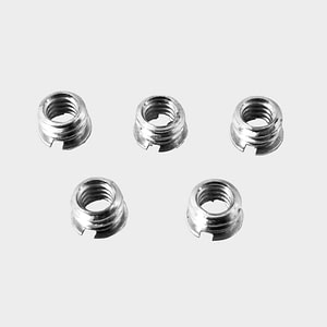 KUPO KS-053 3/8"-16 FEMALE TO 1/4"-20 FEMALE ADAPTER SET OF 5
