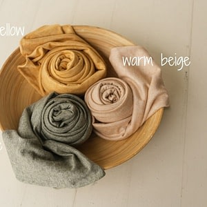 Newborn Photography - Melange Wrap Olive