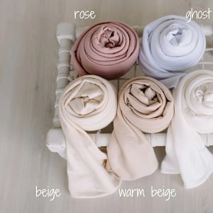 Newborn Photography - Newborn Fabric Wrap warm beige