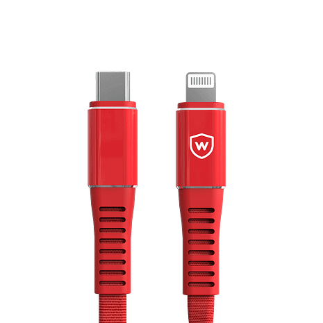 WATTI KAISTA USB C To Lightning Red