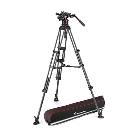 Manfrotto Jalustakit Video Nitrotech 612 + CF Twin MS Keskijakaja MVK612TWINMC