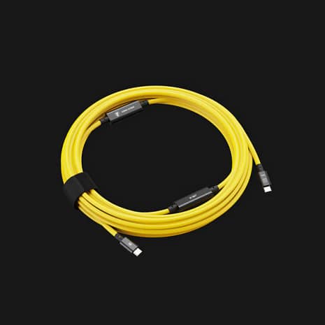 A1000446 Cobra Tether USB C Cable 10G 10m CtoC Straight Yellow Sideshot 1F1F1F.jpg