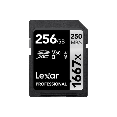 Lexar Pro 1667x 256gb V60 USH II