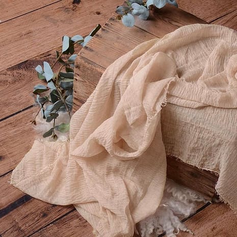 Newborn Photography - Puuvillainen wrap beige