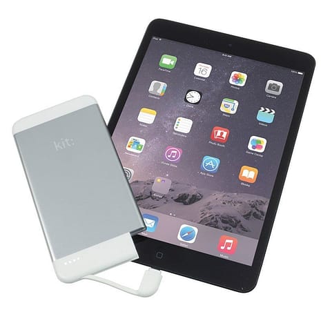 KIT Powerbank 4100mAh MFI Lightning 2,1A Silver