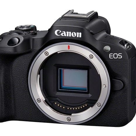Canon EOS R50 Black FrontSlantLeft