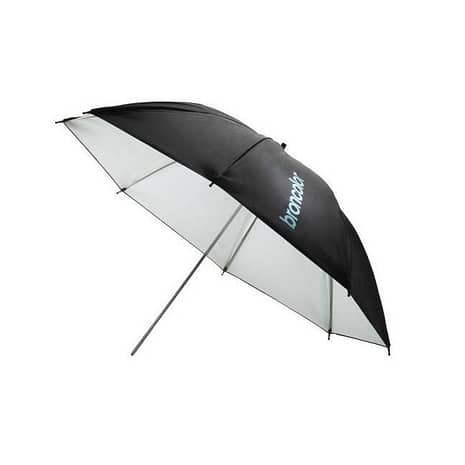 Broncolor sateenvarjoheijastin, valkoinen/musta, 85cm