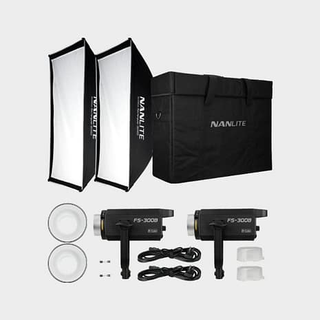Nanlite FS-300B LED Bi-color 2 Light Kit