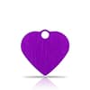 Nimilaatta - Hi-Line Alumiini pieni sydän, violetti
