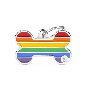 koiran nimilaatta rainbow sateenkaari iso luu nimilaatat.com
