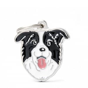 Nimilaatta kaiverruksella - koirarotu-nimilaatta bordercollie