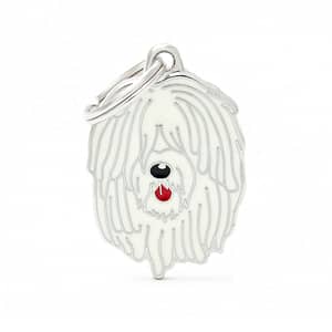 Nimilaatta kaiverruksella - koirarotu-nimilaatta komondor