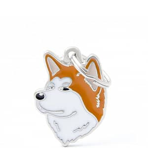 Nimilaatta kaiverruksella - koirarotu-nimilaatta shiba