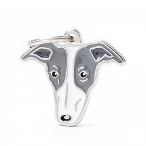 Nimilaatta kaiverruksella - koirarotu-nimilaatta whippet
